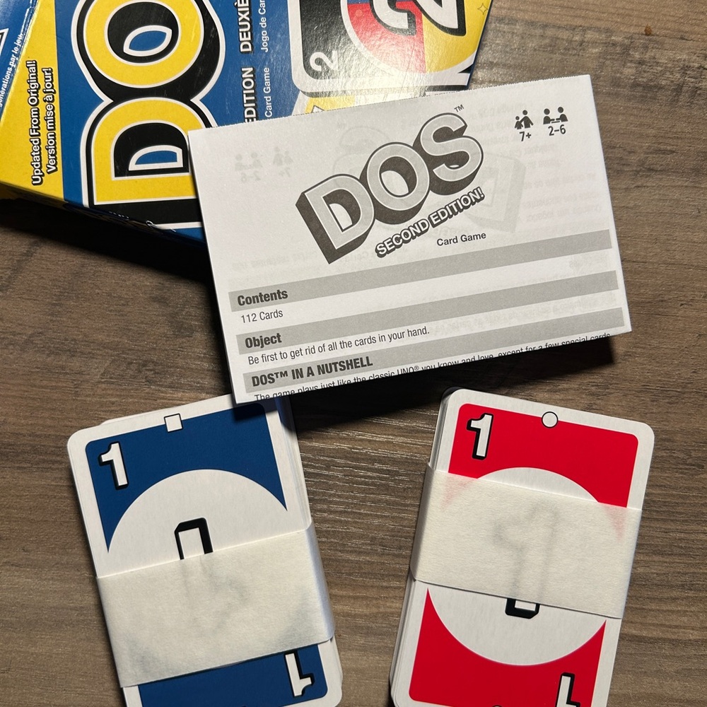 Second Edition Card Game - Blue and Red